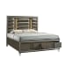 Twenty Nine - 2-Drawer King Storage Bed - Dark Brown