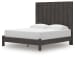 Fraluna - King Panel Bed - Charcoal