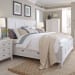 Heron Cove - Complete Queen Panel Bed With Storage Rails - Chalk White