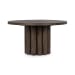 Tiber - 55" Round Dining Table - Toasted Brown