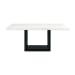 Valentino - Marble Standard Height Dining Table - White