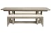 Braelyn - Extendable Trestle Dining Table With 2 Benches - Dorian Gray / Beige