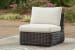 Kimora - 3-Piece Outdoor Sectional - Beige / Dark Brown