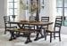 Wildenauer - 6 Pc. - Extension Table, 4 Side Chairs, Bench - Brown / Black