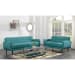 Hadley - 4480 Love Seat Heirloom Teal With No Pillow - Light Blue