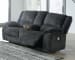 Draycoll - Slate - Dbl Rec Pwr Loveseat W/Console