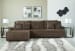Top Tier - Chocolate - 3-Piece Reclining Sectional Sofa With Laf Chaise
