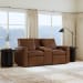 Aria - Power Reclining Loveseat With Console - Sedona
