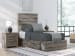 Graystorm - Twin Panel Bed With Storage - Brown Gray