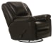 Transformer II - Chaise Swivel Glider Recliner - Chocolate Top Grain Italian Leather Match