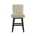 Villanova - Swivel PU Counter Stool (Set of 2) - Espresso / Beige