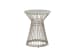 Ariana - Martini Stainless Accent Table - Pearl Silver