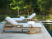 Stillwater Cove - Chaise Lounge - Light Brown / Blue