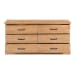 Tade - 6 Drawer Dresser - Honey