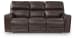 Crossplex - Smoke - Power Recline Sofa With Adjustable Headrest
