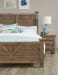 Chestnut Creek King Plank Poster Bed Fawn (Natural)