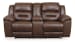 Stoneland - Chocolate - DBL Rec Loveseat w/Console