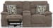 Joya - Power Zero Gravity Reclining Console Loveseat With Power Adjustable Headrest And CR3 Heat/Massage/Lumbar/ZG - Mushroom