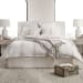 Jayson - Linen Cashmere 3 Piece Queen Set - Gray Stripe