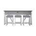 Palmetto Heights - 4 Piece Console Set (Console 3 Stools) - White