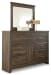 Juararo - Dresser, Mirror - Dark Brown