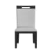 Transcend - Dining Side Chair With Fabric (Set of 2) - Charcoal And Light Gray