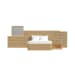 Sylvie - 5 Piece King Wall Bed Bedroom Set - Natural