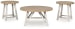 Fawndell - Antique White / Brown - Occasional Table Set (Set of 3)