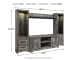 Wynnlow - 4 Pc. - Entertainment Center - 63" TV Stand - Gray