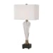 Cora - Geometric Crystal Table Lamp - White