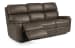 Rio - Leather Power Reclining Sofa, Power Headrests - Dark Brown