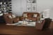 Arezzo - Power Headrest Power Reclining Loveseat With Zero Gravity/Extended Ottoman - Whiskey
