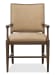 Cashiers - Arm Leather Chair - Chestnut / Vintage Ecru