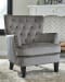 Romansque - Gray - Accent Chair - Velvety