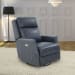 Cavill - Swivel Glider Recliner With Power Recline And Power Headrest - Navy Blue