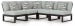 Beachloft - 5-Piece Outdoor Sectional - Black / Gray