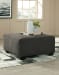 Lucina - Charcoal - Oversized Accent Ottoman