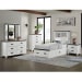 Wade - Youth Twin Platform Storage 5 Piece Bedroom Set - White