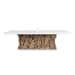 Stonewood - Indoor-Outdoor Ping-Pong Dining Table - White / Woodtone