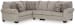 Claireah - Umber - 3-Piece Sectional With Laf Sofa With Corner Wedge
