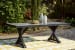 Beachcroft - Black / Light Gray - 6 Pc. - Outdoor Dining Table, 2 Side Chairs, 2 Arm Chairs, Bench
