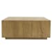 Layne - Square Coffee Table With Casters - Light Brown