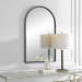 Metal Arch Mirror - Matte Black
