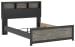 Broachmyn - Queen Bookcase Bed - Black / Gray