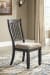 Tyler Creek - Dark Gray - 8 Pc. - Dining Room Table, 4 Side Chairs, Bench, 2 Cabinets