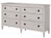 Past Forward - Six Drawer Dresser - Pearl Silver