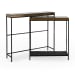 Harrison - Glass/Aluminum Rectangle Console Tables (Set of 2) - Bronze