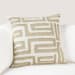 Mateo - 22" x 22" Pillow - Metallic Gold / Ivory