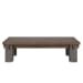 Dallas - Solid Wood Rectangle Coffee Table - Brown