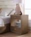Sonnet - Two-Drawer Nightstand - Dark Gray / Light Brown